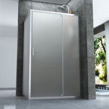 Box Doccia 2 Lati Battente Interna Ed Esterna Opaco 6mm H190 Jad, Dimensioni 90x100