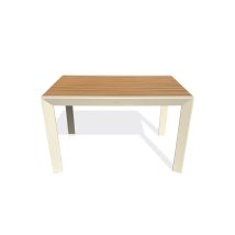 Tonga - Table De Jardin 4 Places En Alu Plateau Polywood Aspect Bois - Dcb Garden