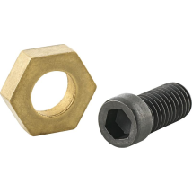 Spannklemme Exzenter für Spannvorrichtung M10 – Messing – Spannkraft 9 kN – Gewinde-Ø 10 mm – Gewindelänge 20 mm