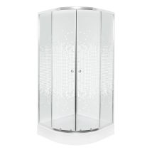 KERRA Duschwand 90 x 90 cm – 4 mm Sicherheitsglas – Höhe 199 cm – Duschwanne optional – Modernes Design für Ihr Bad