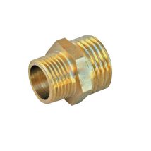 Accessorio Doppio Maschio In Ottone Rosso Lucido 1 X 3/4