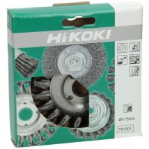 Hikoki 751301 - Cepillos De Acero 115x0.5x22.23 Mm