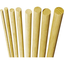 Buchen-Riffelstab 8 mm x 1000 mm – astrein – Holzverbinder – Kartonverpackung