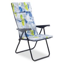Sillón de jardín AC30 – Tubo redondo – Acolchado 3 cm – Plegable – Ideal para relajarse