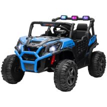 Macchina Per Bambini 3-8 Anni 24v 2 Posti 3 Velocità E Telecomando Blu - Aiyaplay