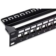 Tc-kp24 Patch Panel 1u - Input Bay (schwarz, Acrylnitril-butadien-butadien-styrol (abs), Spcc, 1u, 483 Mm, 45 Mm, 10 Mm) - Trendnet