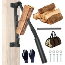 Removable Wall-mounted Log Splitter, Manual Firewood Splitter, Heavy-duty Log Splitter, Wood Splitting Tools For Home And Outdoor Use