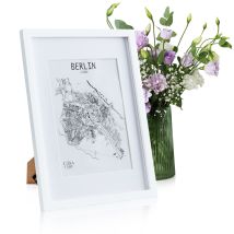 Casa Chic - Cadre Photo - Blumfeldt Everton - Rectangulaire Din A3 41 X 28,7 Cm - Blanc