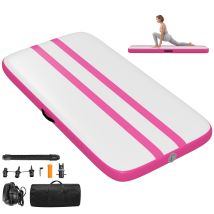 Sportnow Tappetino Gonfiabile Per Ginnastica Con Pompa Elettrica