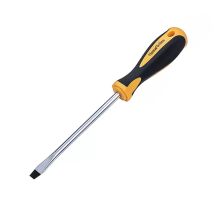 Destornillador boca recta 3x75 mm – Cabeza magnética – Mango antideslizante – Cromo vanadio