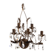 B-Ware Onli Kristall Wandleuchte Teresa Bronze Fünfflammig Wandlampe Lampe Leuchte Spot