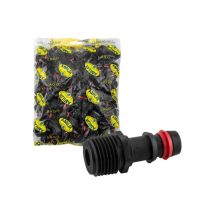 Raccordo Filettato Maschio Con Anello Di Sicurezza, Confezione Da 100 Unità - 20 Mm - 1/2", Abrisa