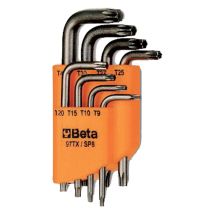 BETA Torx-Schlüsselsatz T9-10-15-20-25-27-30-40 – Chrom-Vanadium – 8 Stück