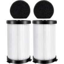 Kit De 2 Filtres Éponges De Rechange Pour Aspirateurs Moosoo D600/d601, Akitas Ak585k V8, Iwoly V600, Goodmans 356277, Ariete Handy Force 2759/2761, 
