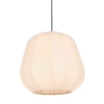 Sable Hängeleuchte – Beige Creme – Stoff – Ø 28 cm – Höhenverstellbar 40-150 cm – E27 – 2 Jahre Garantie
