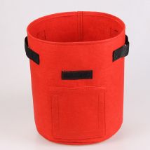 5 Sacchi Per La Semina Da 7 Galloni, Vasi Traspiranti E Resistenti, Sacchi Per La Semina Da Giardino Con Finestra E Manici Per Patate, Carote, 