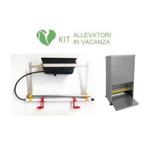 Kit Allevatori In Vacanza Abbeveratoio Water Dream Mangiatoia A Pedale 19 Lt