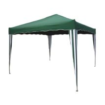 I Giardini Del Re - Gazebo In Acciaio Verniciato Bianco Top Verde Mt.3x3