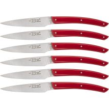Laguiole Jean Dubost - Messerset Of (6tlg., Acryl), Farbe Rot