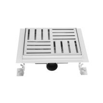 Bc-elec - Q05-20 Duschrinne Aus Edelstahl, Quadratisch, 20cm, Duschabfluss, H henverstellbar 63-83mm