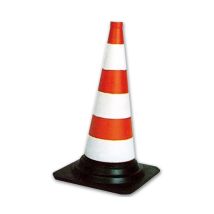 Cvm - Cono Spartitraffico Segnaletico In Pvc Altezza 50 Cm Colore Bianco-rosso Maurer