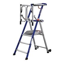 Matisère - Mobile Podestleiter Selbsttragend - Maximale Arbeitshöhe 2,52m - Pirlf3-u