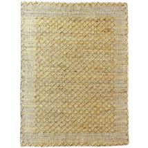 Vivaraise - Tapis Intérieur En Chanvre Orange - Motif Ethnique Artisanal - The Rug Republic