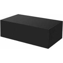 Waterproof Garden Furniture Cover 210d Oxford Fabric Black Rectangular Rattan Garden Furniture Cover Windproof Sunproof (123 X 61 X 72 Cm) - Shining 