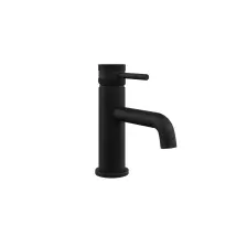 Merano - Core Matt Black Modern Round Style Mono Basin Mixer Bathroom Tap