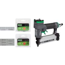 Salki Pack - Agrafeuse Pneumatique Csk P06 + Blister Salki Pin 0,6 15mm Et 30mm B - Cloueuse Pneumatique - Agrafeuse Pour Travaux De Menuiserie.