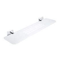 Keira - Ixi Ablage Mit Gefrästen Löchern, 50 Cm, Mattes Pexiglas/chrom Ke X350-26 - Nimco