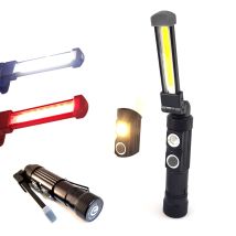 DRIWEI – MINI USB wiederaufladbare COB magnetische Arbeitslampe – 2 Lichtmodi – Kunststoff + Metall – 1000 Lumen