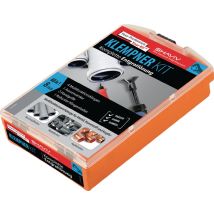 Entgraterset Klempner Kit 8tlg. – Glo-Burr B mit Klinge B10, Glo-Burr E mit Klinge E100 – für Stahl, Aluminium, Kupfer, Kunststoff