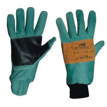Nara, Kettensägen-handschuh, En 381-4, Leder Mit Schnittschutzeinlage, Gr. 10