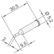Ersa 0102adlf20 Lötspitze Angeschrägt Spitzen-größe 2 Mm Inhalt 1 St.