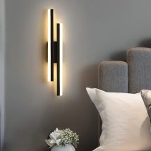 Goeco Indoor Led Wall Sconce, 16w Modern Wall Lamp 3000k Warm White Light, Acrylic Indoor Wall Luminaire For Bedroom, Living Room, Hallway, Staircase,