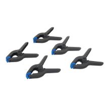 Spring Clamps 5pk - 100mm Length / 40mm Jaw - Silverline