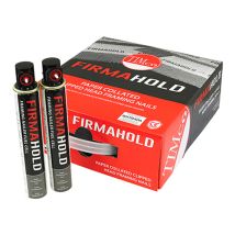 Firmahold - Timco Collated Clipped Head Plain Shank Bright Nails & Fuel Cells - 3.1 X 90/2cfc