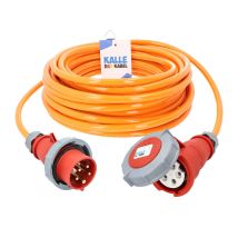 Kalle Verlängerungskabel Cee 400v 16a 2,5mm² Extreme Signal Orange Aquasafe Ip67 5 Meter