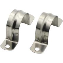25mm/0.98" 2pcs Collier De Serrage De Tuyau 304 Clips De Tuyau En Acier Inoxydable Sangles De Tuyau En Forme De U Clip De Selleclips De Tension De 