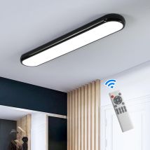 Ganeed - Modern Led Ceiling Light,dimmable Semi Flush Mount Ceiling Light,39.4 In Long Ceiling Light Fixture,kitchen Lighting Fixtures Ceiling For 