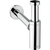 Jacuzzi – Siphon de lavabo chromé – Laiton, Raccordement 33x42, Hauteur réglable – Évacuation des eaux usées