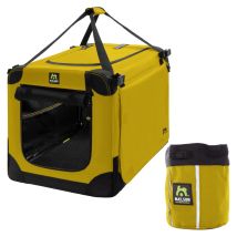 Maelson Soft Kennel Safran Gelb 82 Cm + Treatee Mag Pouch - Transportbox Und Leckerli-tasche