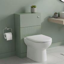 Hudson Reed Fluted Wc Unit 500mm Wide - Satin Green