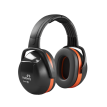 Cuffie di protezione acustica Secure 3 – Livello di protezione 3 – 100-115 dB, 277 g, nero-arancio – Hellberg