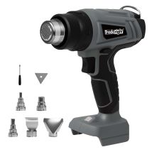 Traderight Hot Air Heat Gun Electric Cordless 21v With 5 Nozzles (no Battery)