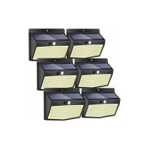 [lot De 6]lampe Solaire Exterieur,peasur 138led Lumiere Solaire Exterieur Avec Detecteur De Mouvement Étanche 3 Modes Eclairage Exterieur Solaire Spot