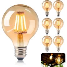 Vintage E27 Edison-glühbirne, E27 G80 4w Led-edison-glühbirne, Retro-glühbirne Mit Glühfaden, Vintage-antik-dekorationslampe In Warmweiß Für 