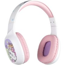 Kopfhörer - Kabellos - Konix - Hello Kitty - Bluetooth 5.3 Für Pc, Smartphones Und Tablets - Akkulaufzeit 30 H - Weiß Und Rosa