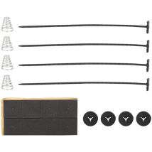 Jeffergarden Support Universel Durable En Plastique Pour Ventilateur Électrique, Kit De Montage De Refroidissement, Résistant À La Chaleur Pour 